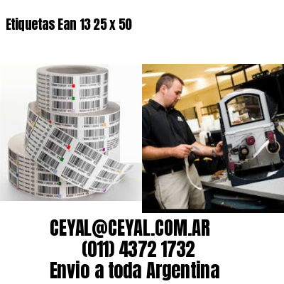 Etiquetas Ean 13 25 x 50