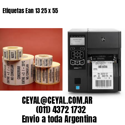 Etiquetas Ean 13 25 x 55