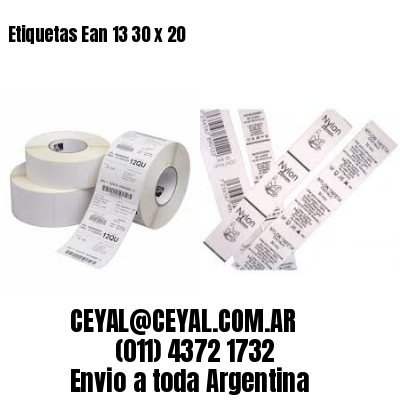 Etiquetas Ean 13 30 x 20 