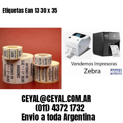 Etiquetas Ean 13 30 x 35