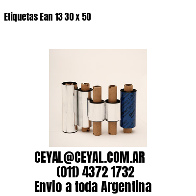 Etiquetas Ean 13 30 x 50