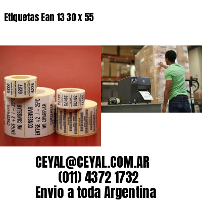 Etiquetas Ean 13 30 x 55