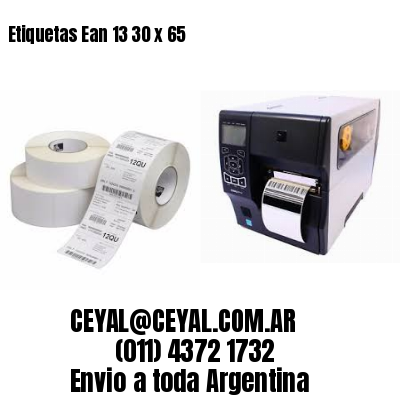Etiquetas Ean 13 30 x 65