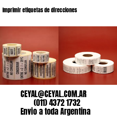 Imprimir etiquetas de direcciones