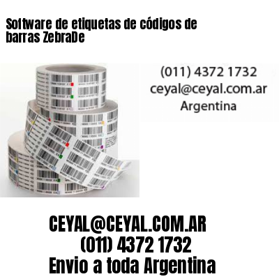 Software de etiquetas de códigos de barras ZebraDe