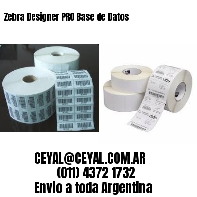 Zebra Designer PRO Base de Datos