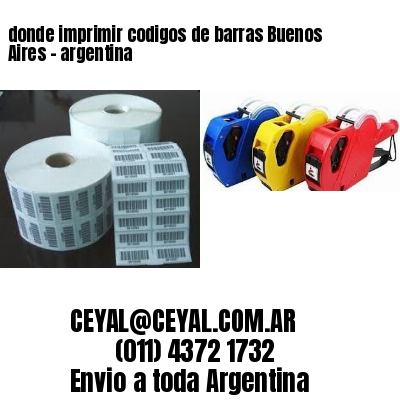 donde imprimir codigos de barras Buenos Aires – argentina