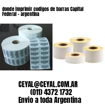 donde imprimir codigos de barras Capital Federal – argentina