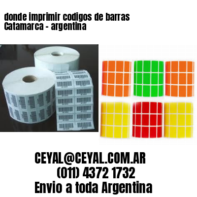 donde imprimir codigos de barras Catamarca – argentina