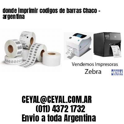 donde imprimir codigos de barras Chaco – argentina