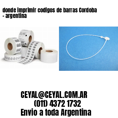 donde imprimir codigos de barras Cordoba – argentina