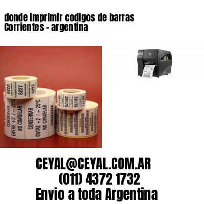 donde imprimir codigos de barras Corrientes – argentina