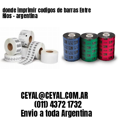 donde imprimir codigos de barras Entre Rios – argentina