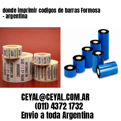 donde imprimir codigos de barras Formosa – argentina