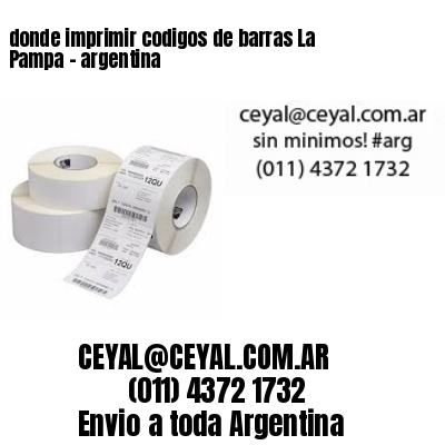 donde imprimir codigos de barras La Pampa – argentina