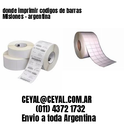 donde imprimir codigos de barras Misiones – argentina