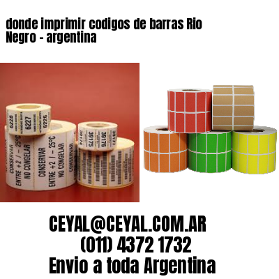 donde imprimir codigos de barras Rio Negro – argentina
