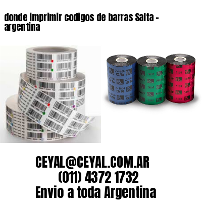 donde imprimir codigos de barras Salta – argentina