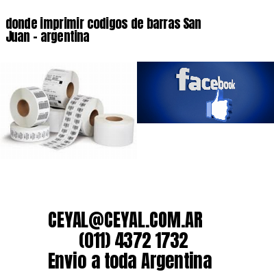 donde imprimir codigos de barras San Juan – argentina