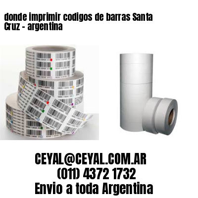 donde imprimir codigos de barras Santa Cruz – argentina