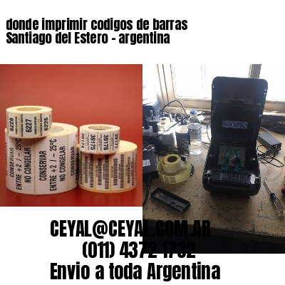 donde imprimir codigos de barras Santiago del Estero – argentina