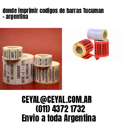 donde imprimir codigos de barras Tucuman – argentina