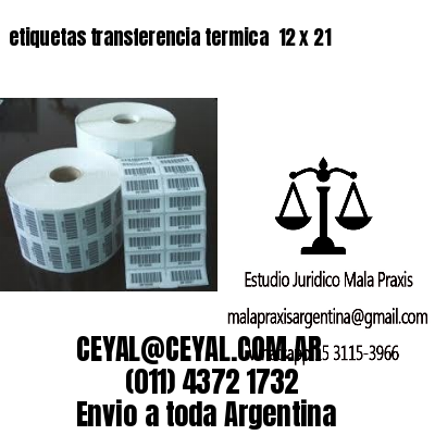 etiquetas transferencia termica  12 x 21