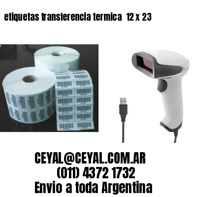 etiquetas transferencia termica  12 x 23