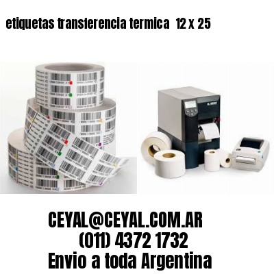 etiquetas transferencia termica  12 x 25