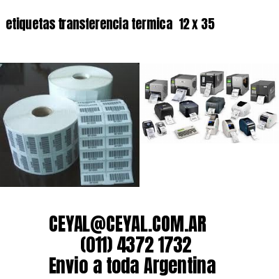 etiquetas transferencia termica  12 x 35