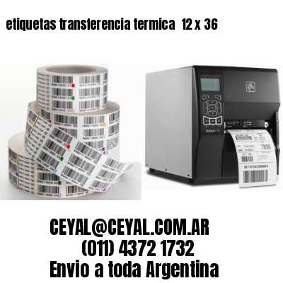 etiquetas transferencia termica  12 x 36