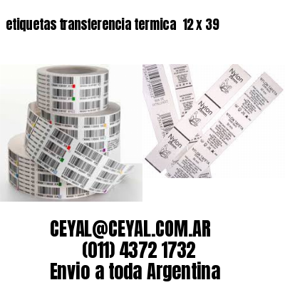 etiquetas transferencia termica  12 x 39