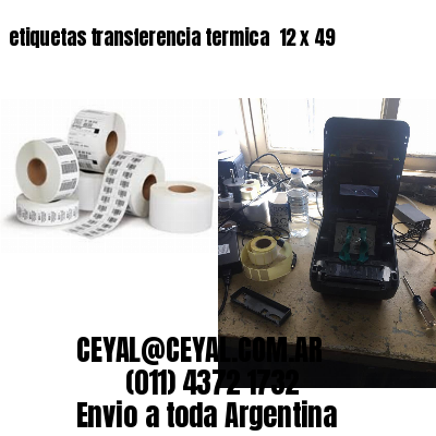 etiquetas transferencia termica  12 x 49