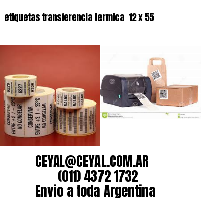 etiquetas transferencia termica  12 x 55