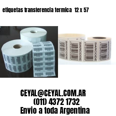 etiquetas transferencia termica  12 x 57