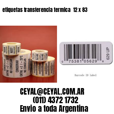 etiquetas transferencia termica  12 x 83