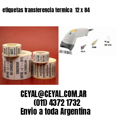 etiquetas transferencia termica  12 x 84