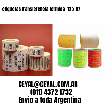 etiquetas transferencia termica  12 x 87