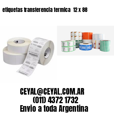 etiquetas transferencia termica  12 x 88
