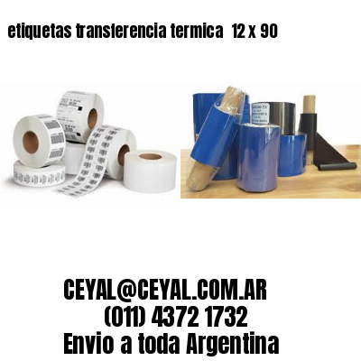 etiquetas transferencia termica  12 x 90