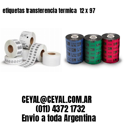 etiquetas transferencia termica  12 x 97