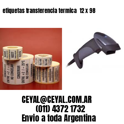 etiquetas transferencia termica  12 x 98