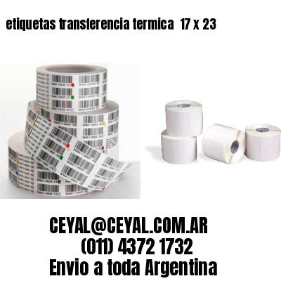 etiquetas transferencia termica  17 x 23