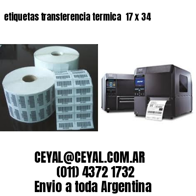 etiquetas transferencia termica  17 x 34