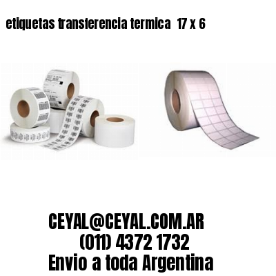 etiquetas transferencia termica  17 x 6