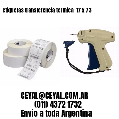 etiquetas transferencia termica  17 x 73