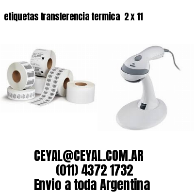 etiquetas transferencia termica  2 x 11