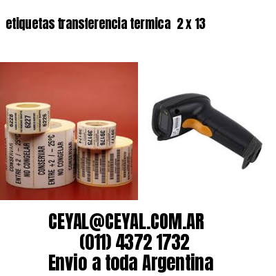 etiquetas transferencia termica  2 x 13
