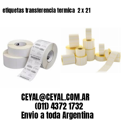 etiquetas transferencia termica  2 x 21
