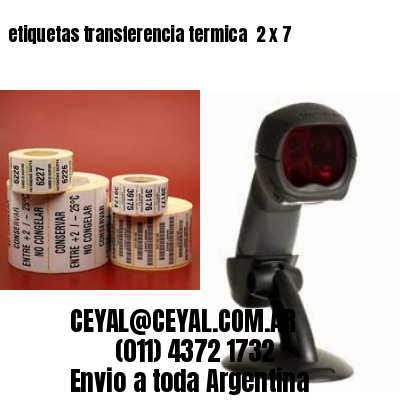 etiquetas transferencia termica  2 x 7